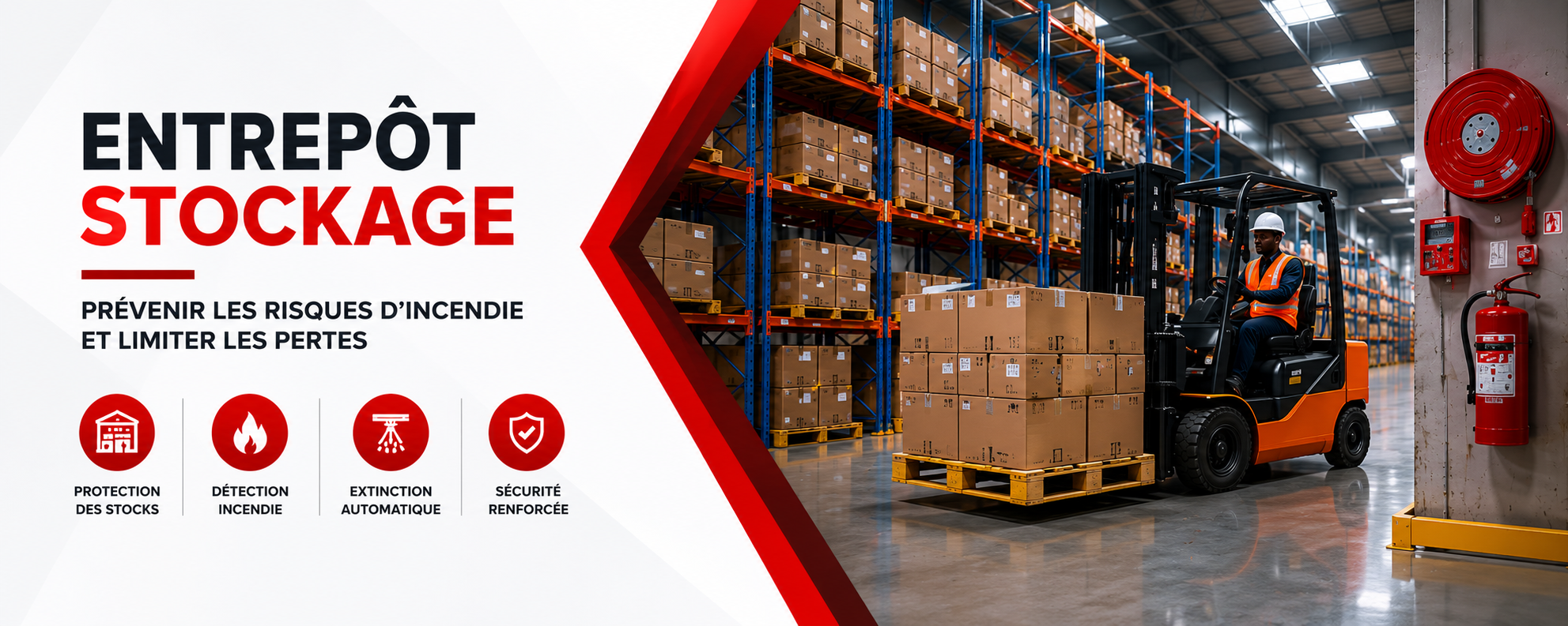 Sécurité incendie entrepôt logistique - VIVIA SSI